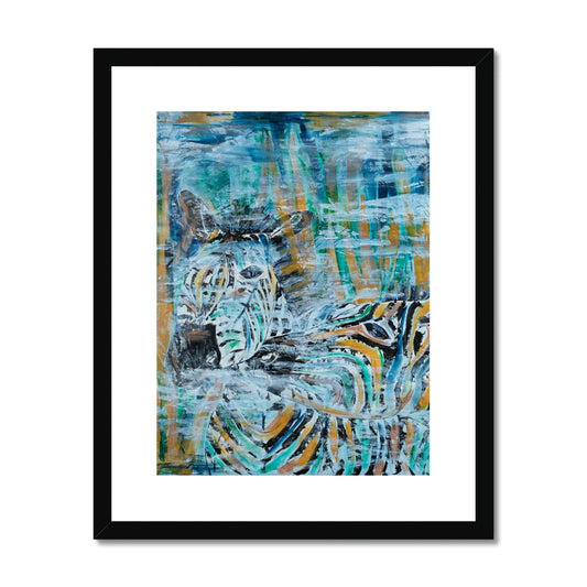 Harmony Stripes Framed & Mounted Print