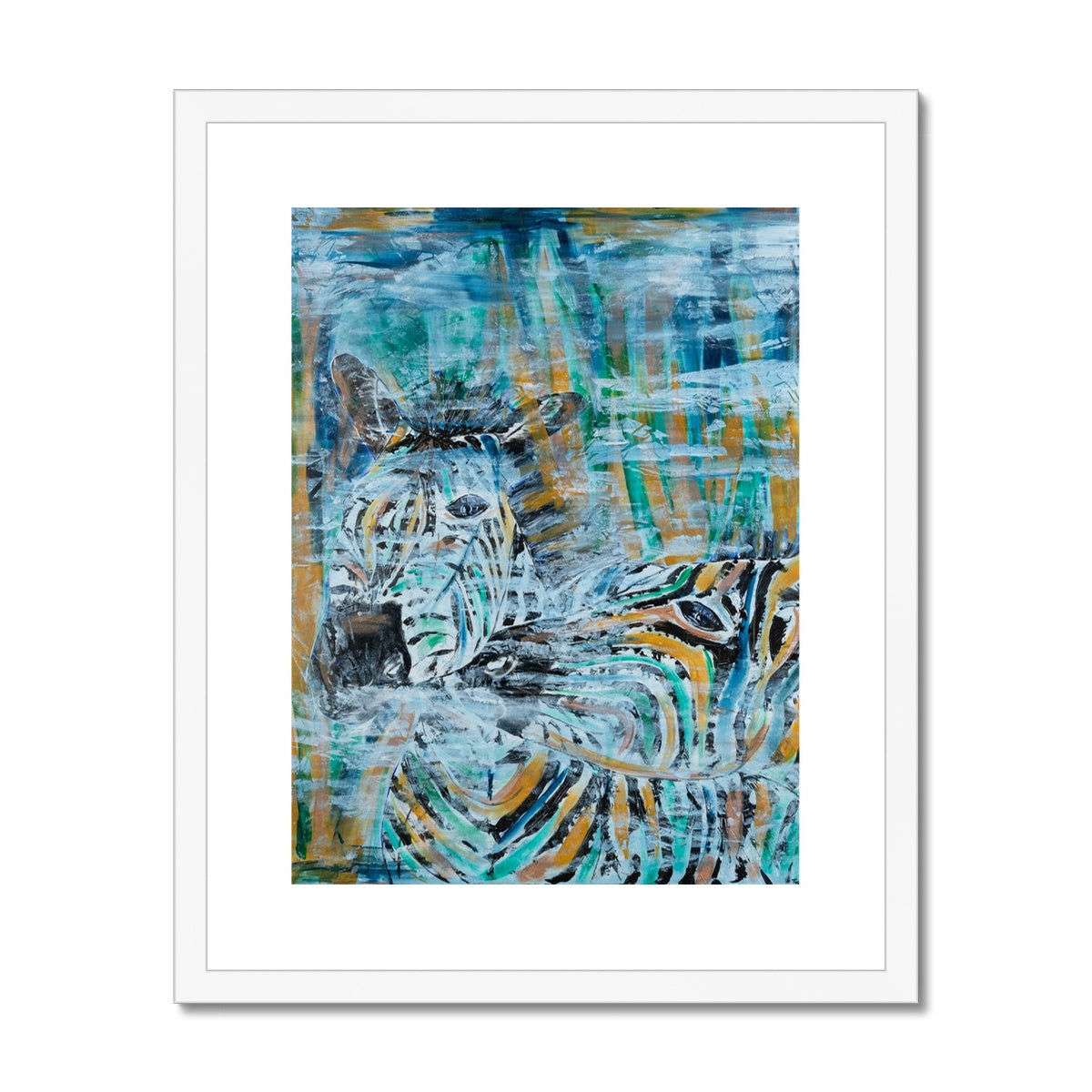 Harmony Stripes Framed & Mounted Print