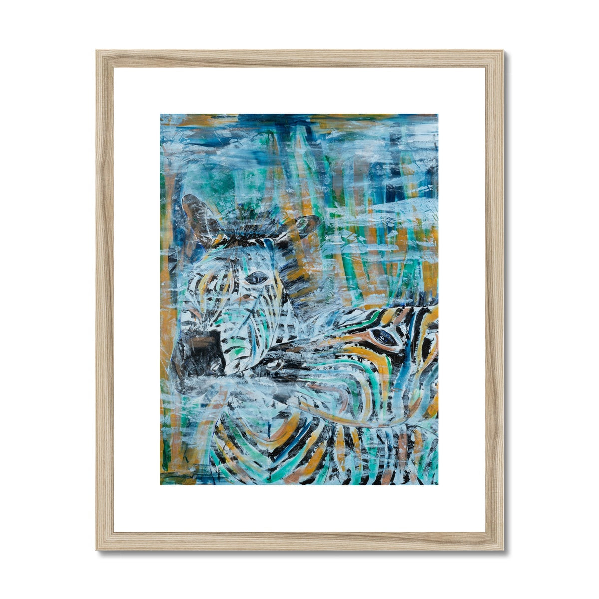 Harmony Stripes Framed & Mounted Print